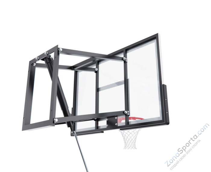 Баскетбольный щит DFC со съёмным регулятором высоты, поликарбонат 2,5 мм, 120 х 80 см