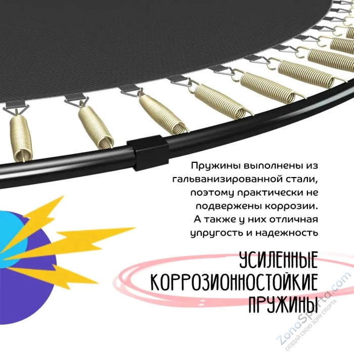 Батут с защитной сеткой KedaJump Jumpinator 8FT