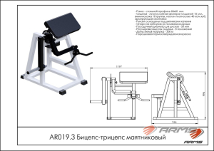 Бицепс-трицепс маятниковый ARMS AR019.3