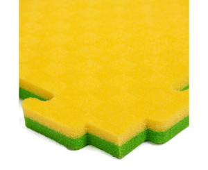 Будо-мат DFC, 100 x 100 см, 20 мм, цвет жёлто-зелёный