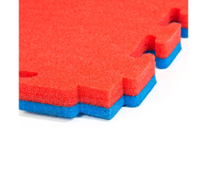 Будо-мат DFC, 100 x 100 см, 25 мм, цвет сине-красный