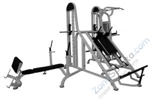 Четырехпозиционная станция со свободным весом Profigym МС-010