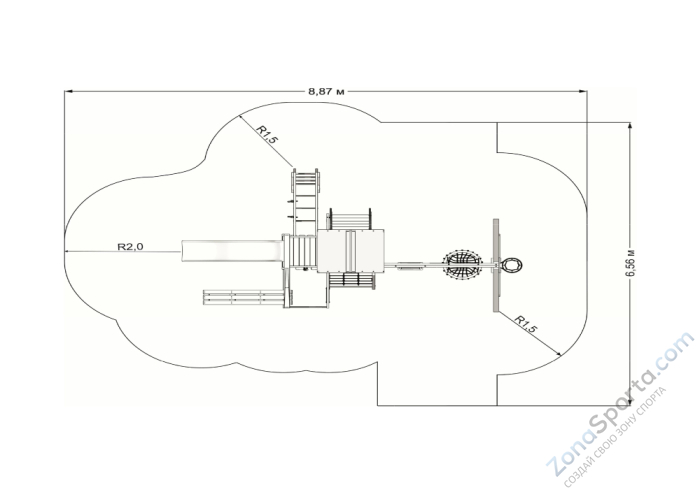 Детская игровая площадка IgraGrad X2