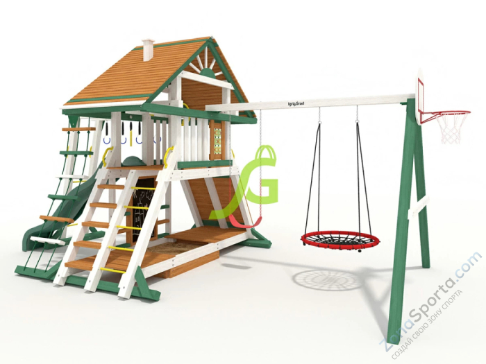 Детская площадка IgraGrad Крепость Фани с рукоходом (Дерево) мод.1