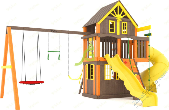 Детская площадка IgraGrad Шато 2 с трубой (Домик) мод.2