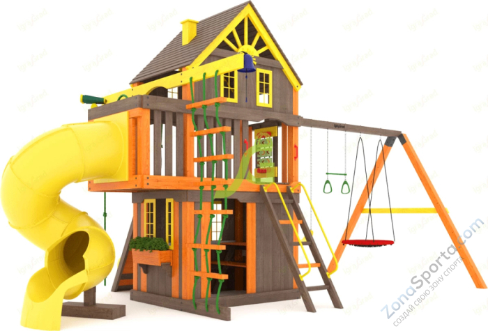 Детская площадка IgraGrad Шато 2 с трубой (Домик) мод.2