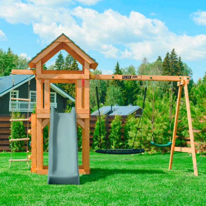 Детский игровой комплекс Unix Kids (6 in 1) Dark Green