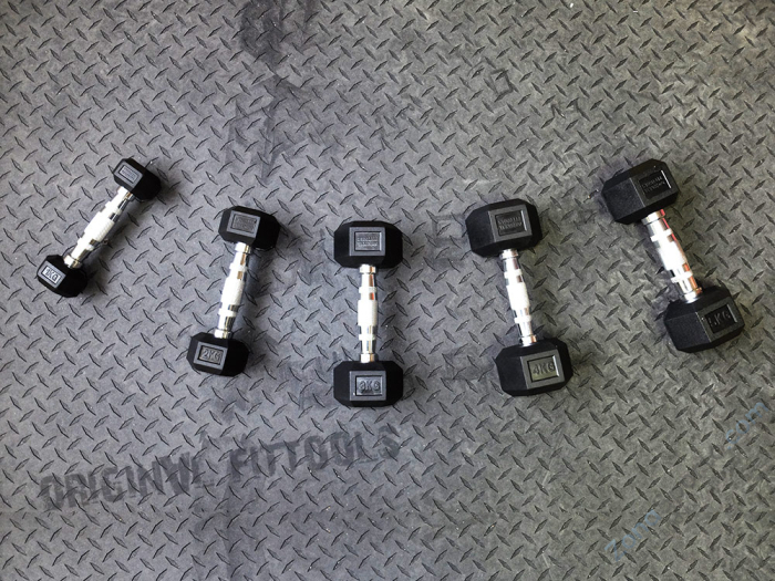 Гантель 5 кг гексагональная Original FitTools FT-HEX-05