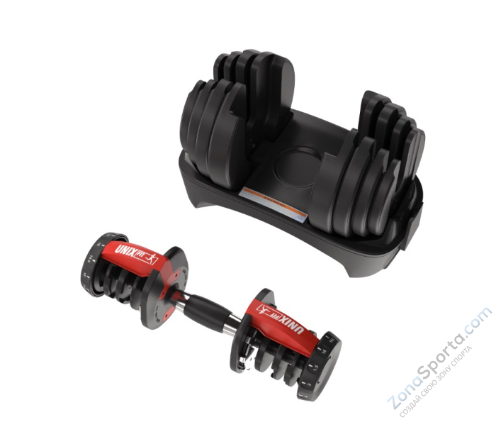 Гантель регулируемая UNIX Fit 40 кг