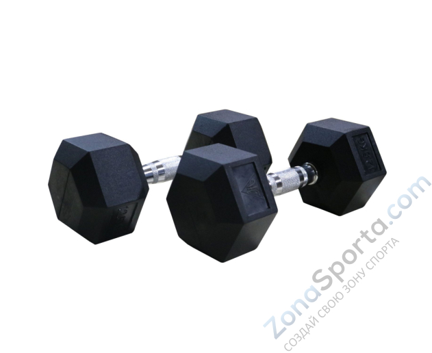 Гантели гексагональные 2 шт. по 9 кг DFC DB001-9