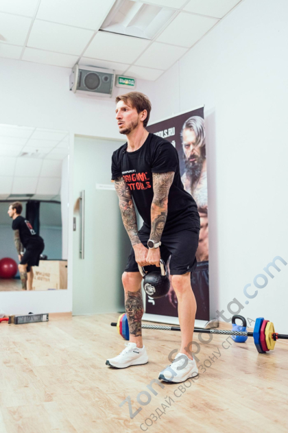 Гиря 12 кг с хромированной ручкой полиуретановая (CPU) Original FitTools