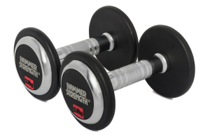 Набор обрезиненных гантелей Hammer Strength 10 пар (2,5 – 25 кг)