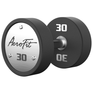 Набор полиуретановых гантелей AeroFit, 27,5-37,5 кг, 5 пар, шаг 2,5 кг