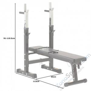 Скамья со стойками под штангу DFC DBCH2B
