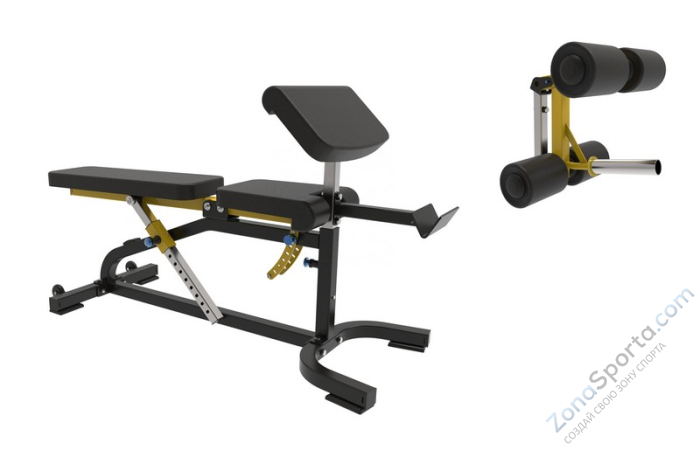 Скамья с партой Скотта и валиками для ног Insight Fitness DZ55