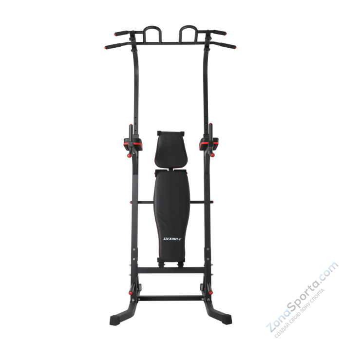 Турник/пресс/брусья со скамьей Unix Fit Power Tower 150P