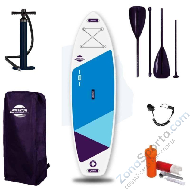 Универсальная сап доска Adventum Kids 9 Blue