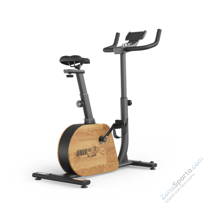 Велотренажер генераторный Unix Fit BL-380E Wood