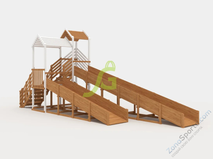 Зимняя горка IgraGrad Snow Fox скат 8 и 5 м мод.1