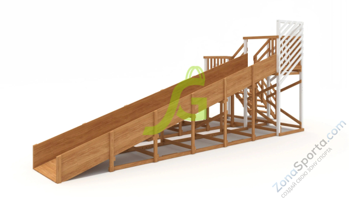 Зимняя горка IgraGrad Snow Fox скат 8 и 5 м мод.3